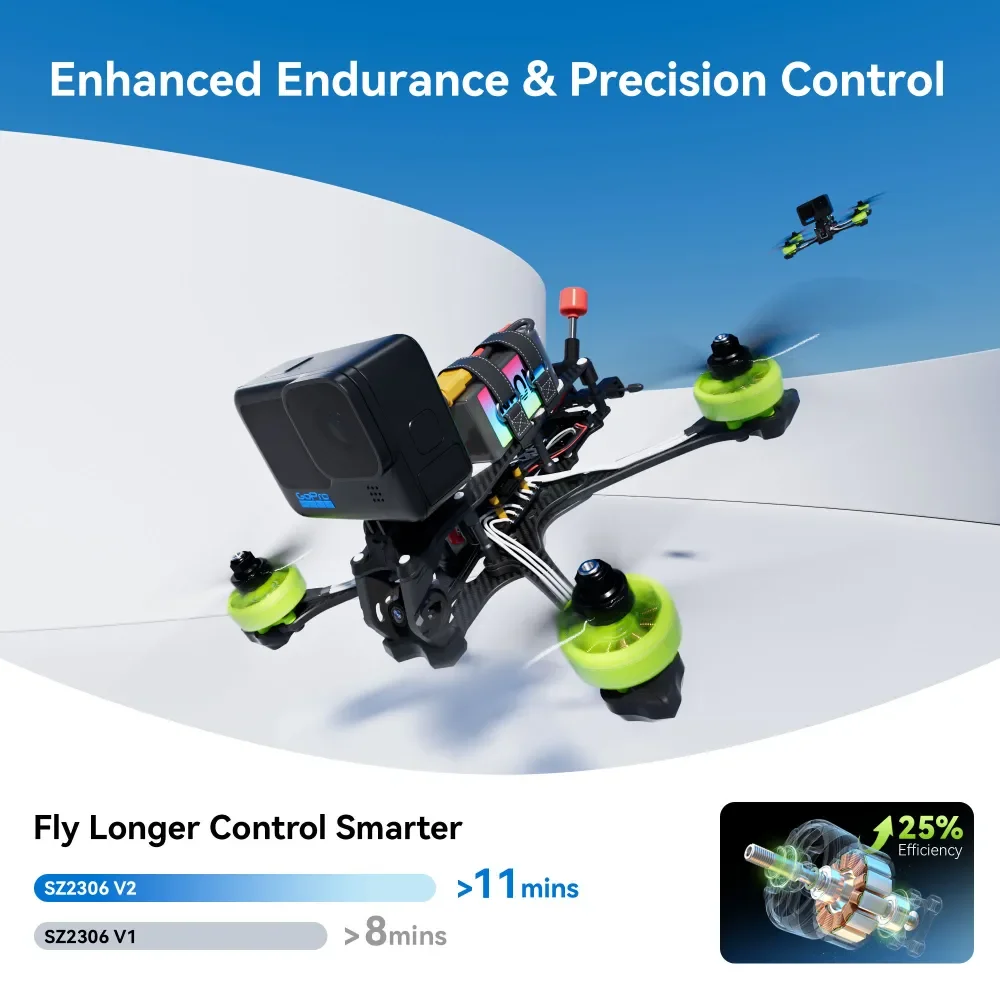 MEPS SZ2306 V2 Motor for 5 Inch Freestyle Drone 1750KV/1950KV/2450KV