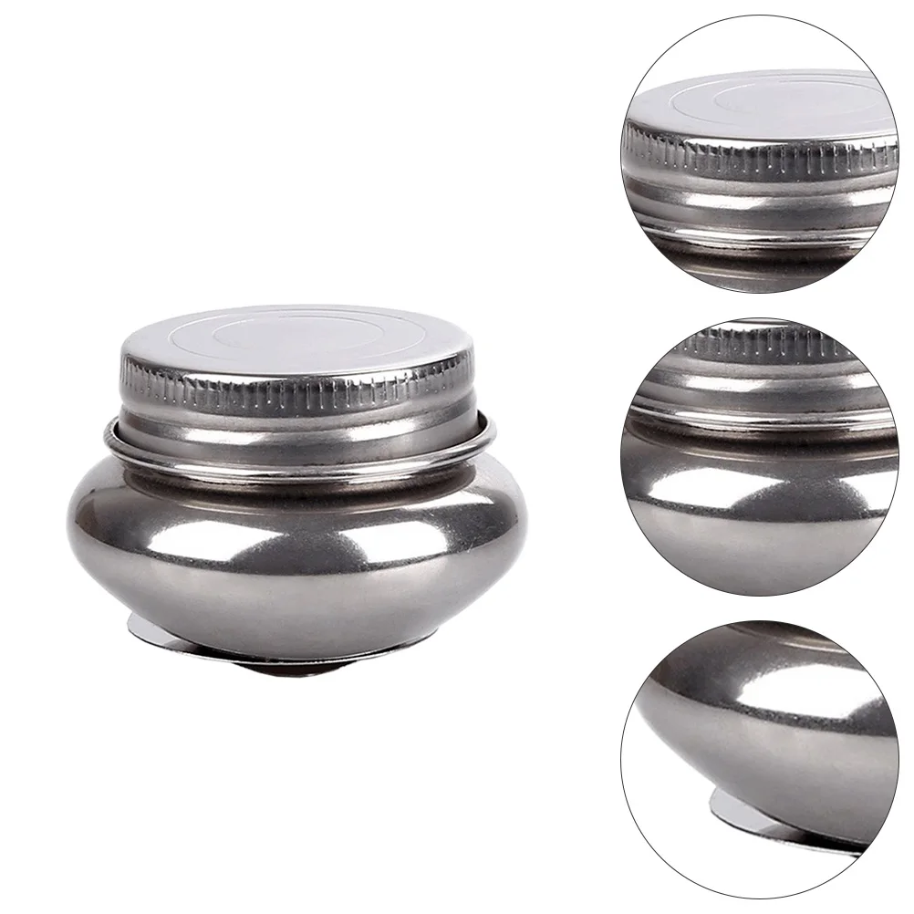 

2pcs Oil Can Watercolor Paint Washing Pot Brush Cleaner Lid Portable Solvent Container Spill Proof for Art Class Home School