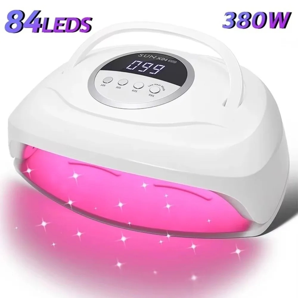 Professional 380W 84LEDS LED Nail Lamp Automatic Sensor with 4 Timers UV Nail Lamp Manicure Equipment Nail Light