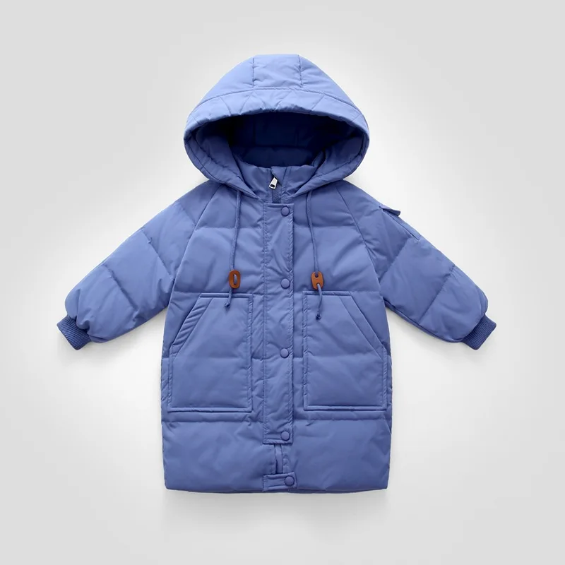 

Winter the new men's and women's children's children cuhk child upset warm white duck down down jacket long coat