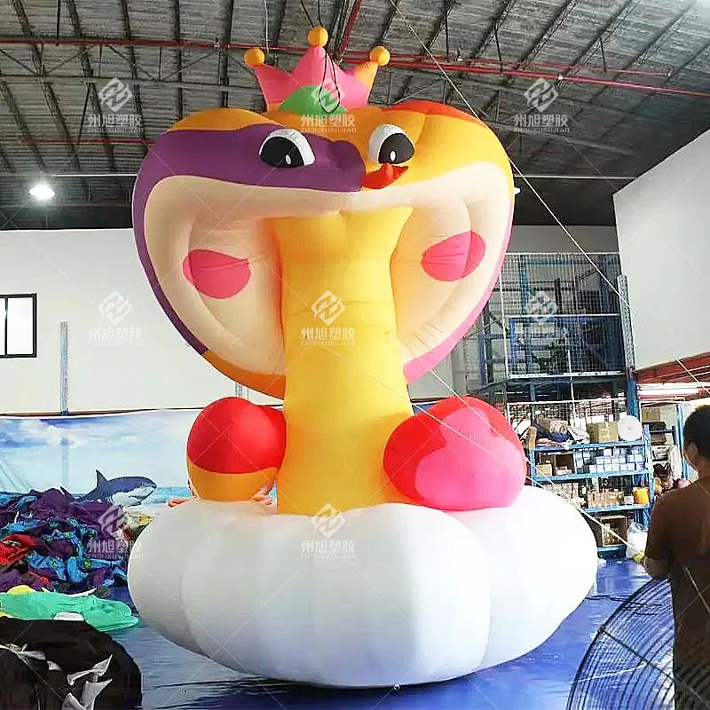 

Colorful Inflatable Cobra,Equipped with Inflatable Devices,Promotional Inflatable Decoration for Holiday Event Advertising