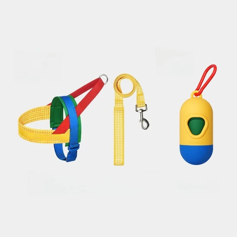 

Pet chest and back leash set, dog walking dog pet leash, large, medium and small dog leash.