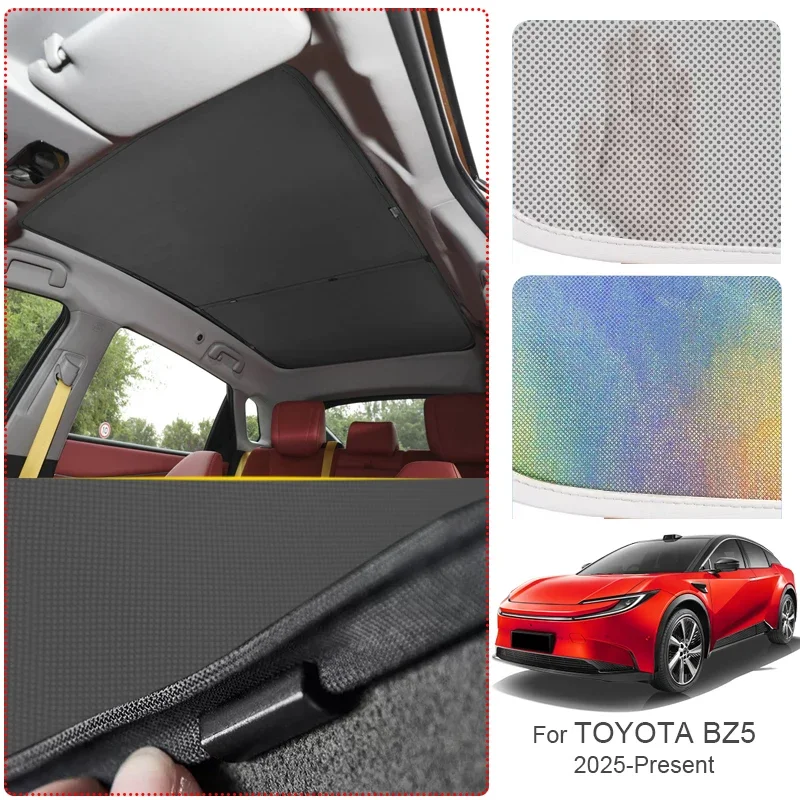 

Автомобильный люк на крыше, солнцезащитный козырек, красочный лед, нано, теплоизоляция, просвет, анти-УФ-аксессуары для автомобиля для TOYOTA BZ5 2025-Present