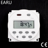 CN101A Timer Switch AC/DC 12V 24V 110V 120V 220V 230V 240V Digital LCD Power Week Mini Programmable Time Switch Relay 8A to 16A