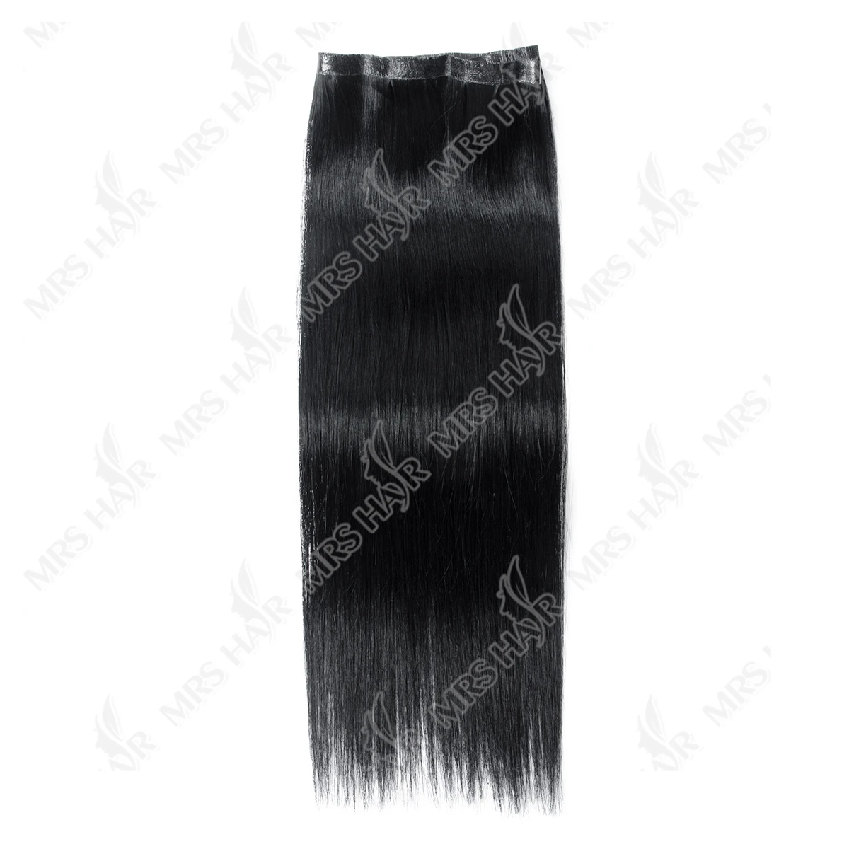 Fasci di nastro per capelli umani con trama lunga in PU Nastro di trama in pelle PU nelle estensioni Nessuna colla Trama di nastro dritto naturale 40-50G 12-20 pollici 80 cm