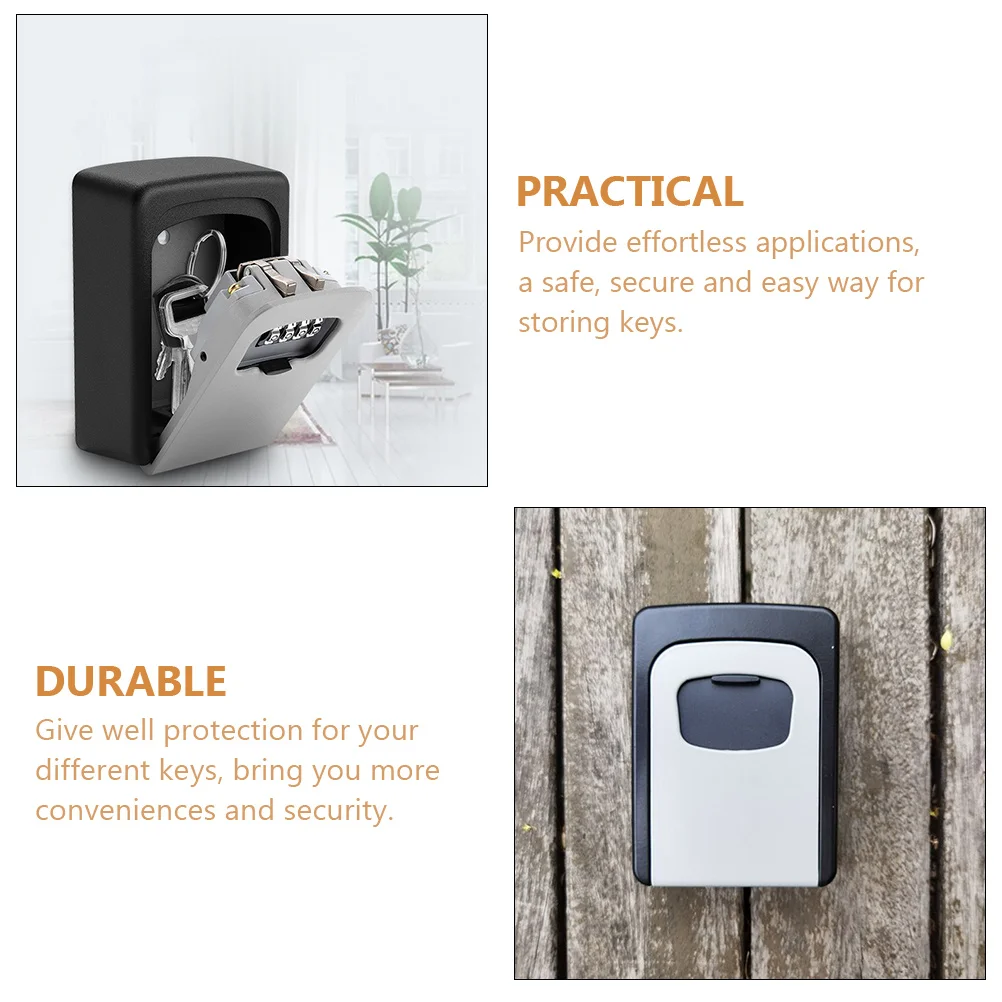 

Digital Password Box ABS Steel Key Lock Box for Outdoor Long Security Protect Various Keys Convenience Storage Solution