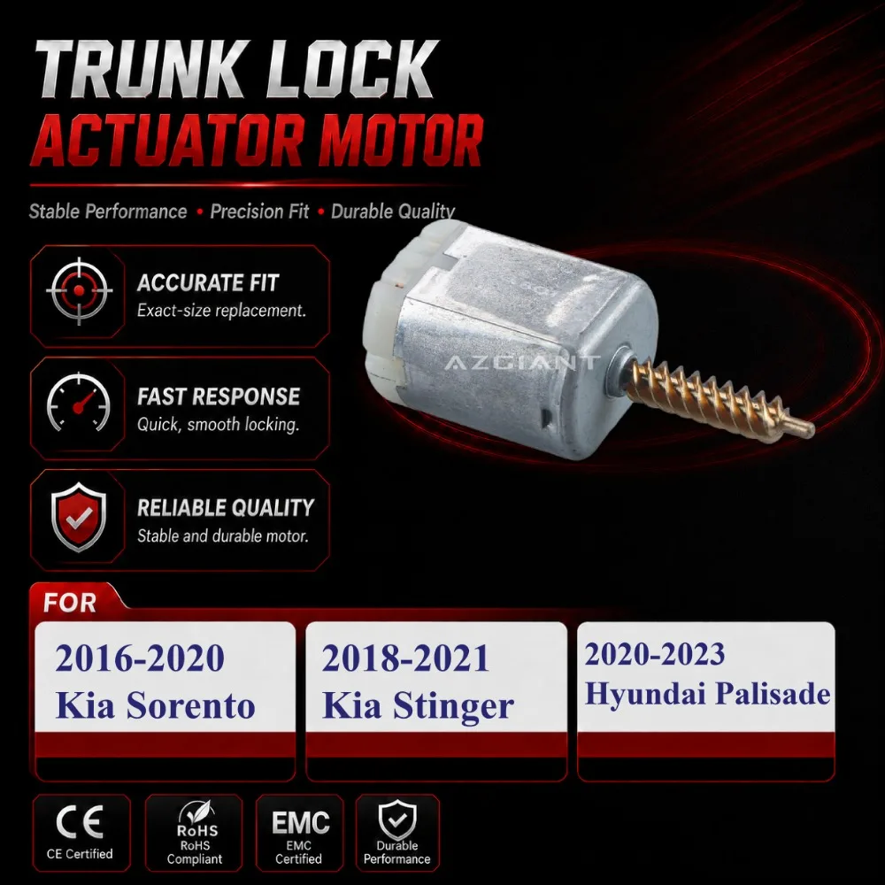 DC Motor Trunk Lock for Kia Sorento Stinger Hyundai Palisade Boot Release Power 12V Brand New