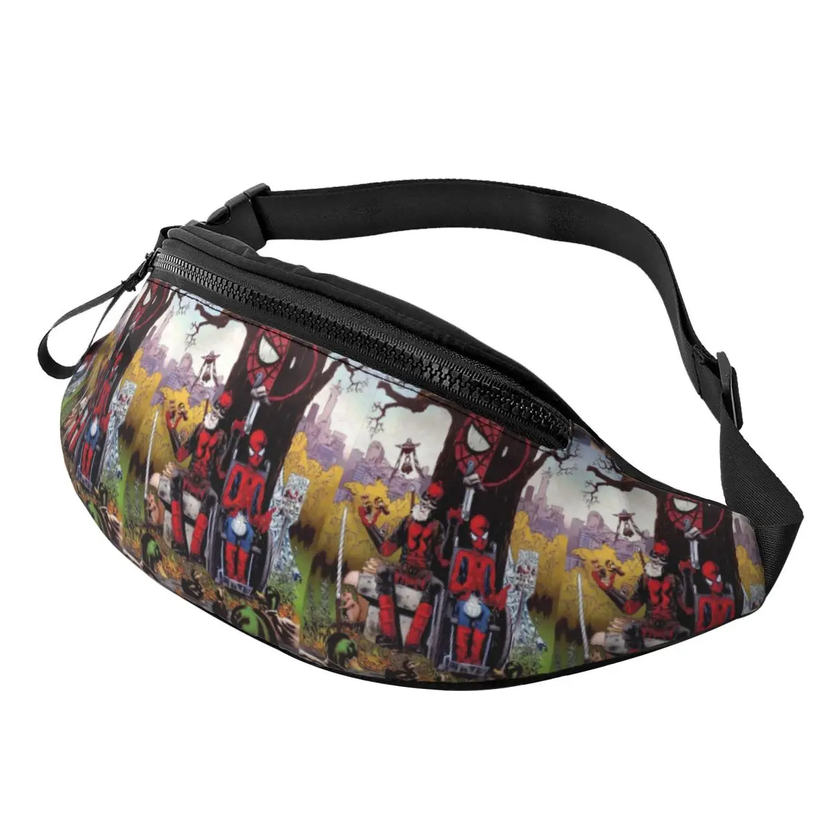 

Custom Cool Deadpool Fanny Pack for Traveling Women Men Crossbody Waist Bag Phone Money Pouch