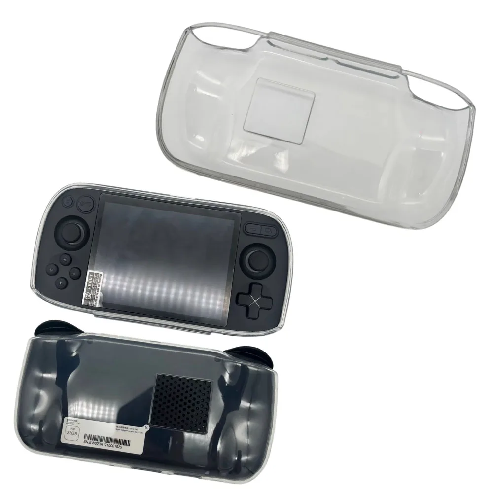 

TPU Protective Case for AYANEO Pocket AIR Mini Handheld Gaming Console Cover Transparent Black Transparent