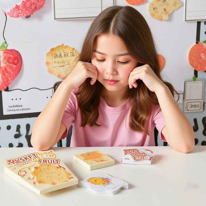 

30 шт., милые креативные пищевые материалы, липкие заметки, имитирующие овощи, фрукты, мини-нотатки, блокнот для сообщений, блокноты для заметок «сделай сам», Elf-Stick