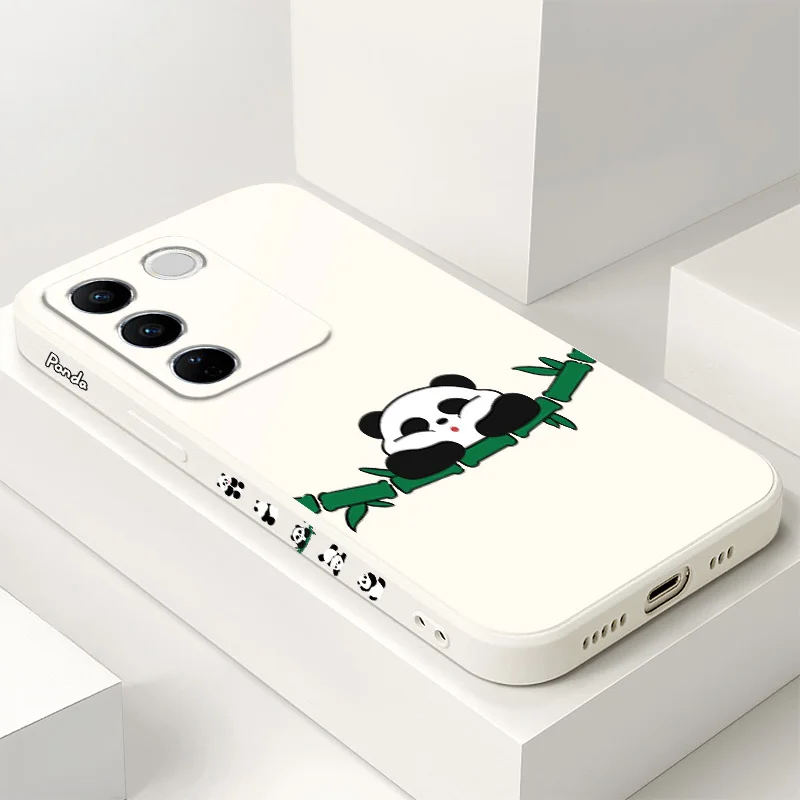 Bamboo Panda Phone Case For VIVO V30 V29 V29E V27 V27E V25 V25E V23 V23E V21 V20 Y20 Y12 Y21 Y22 Y50 Y35 Y76 Y36 Pro 4G 5G