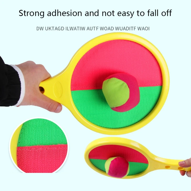 Toss Catch Paddle Balls Toy Outdoor Game Interactive Toy Sports Ability Training Early Education Toy Gift for Kids 3+