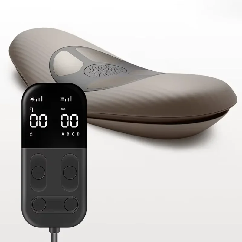 New Design Back Pain Relief Device Electric Lower Back Ems Red Light Heating Massager Lumbar Traction Device for Back Bone Pain