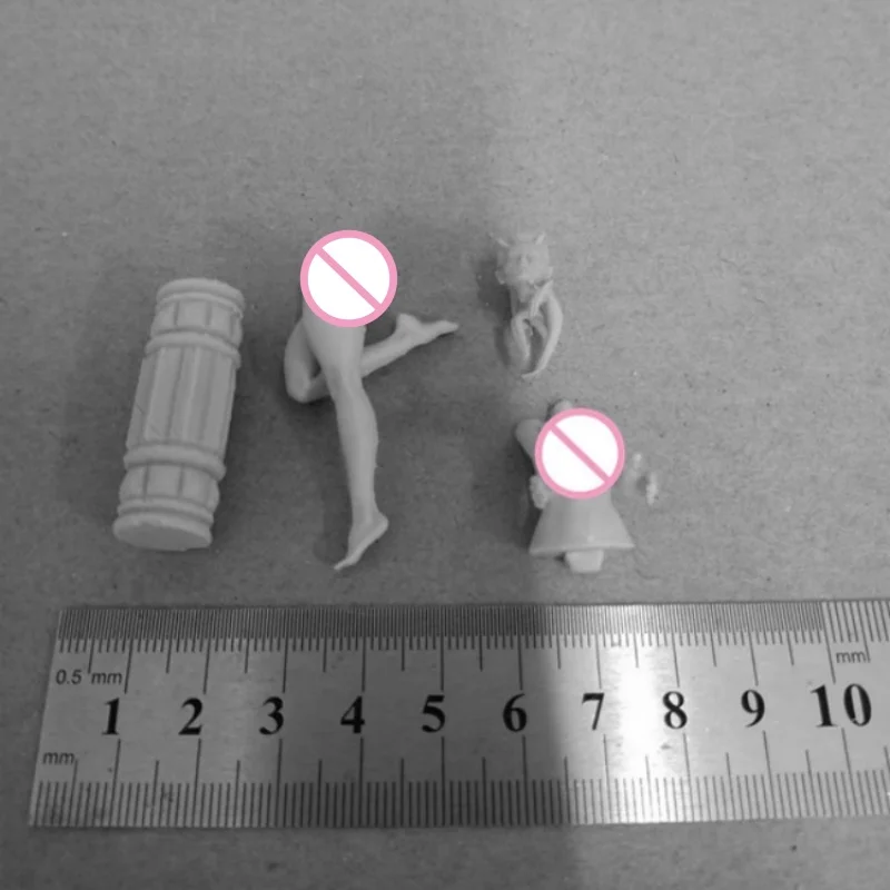 Figurine Goblin complète en résine pour fille, échelle 1/24, 75mm, Kit de modèles miniatures à assembler, jouets Diorama non peints non assemblés