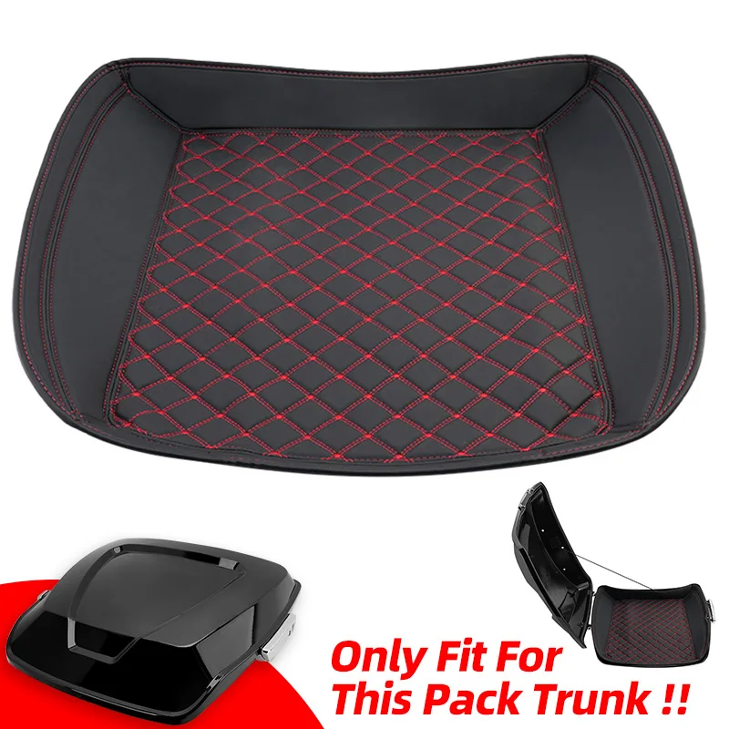 Motorcycle Rear Trunk Tail Luggage Case Red Inside Liner Inner Lining For Harley Touring Road King Electra Street Glide 1997-Up