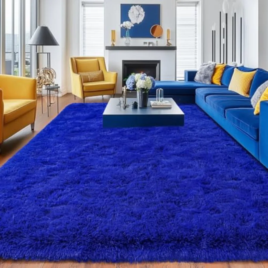 

Rugs for Living Room 6x9 Soft Shaggy Modern Shag Area Rug for Bedroom Upgrade Non-Slip Plush Fluffy Carpet for Boys Girls Room