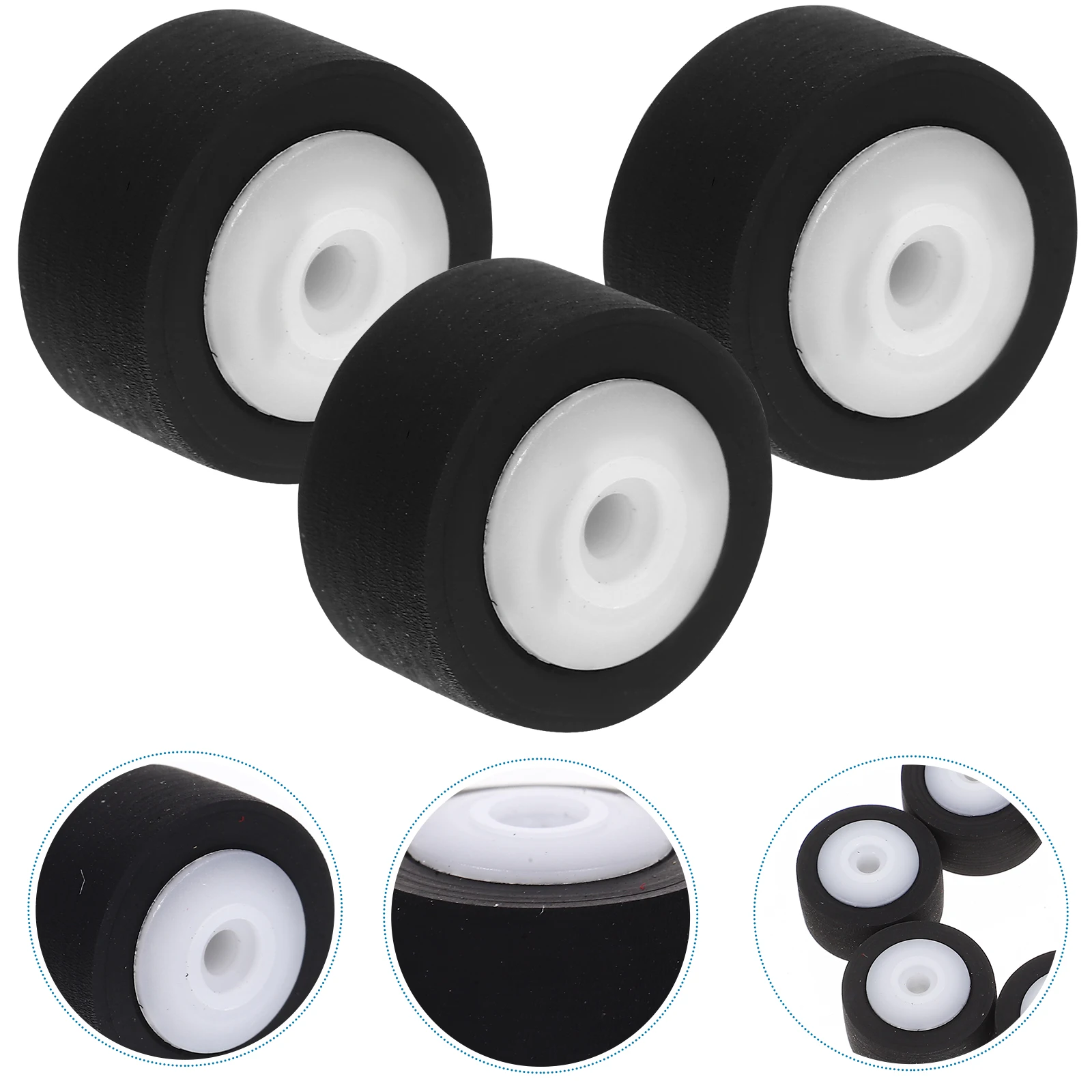 

6 Pcs Roller Recorder Repair Pinch Accessories Bearing Tape Cassette Rubber for Recorders Pulley