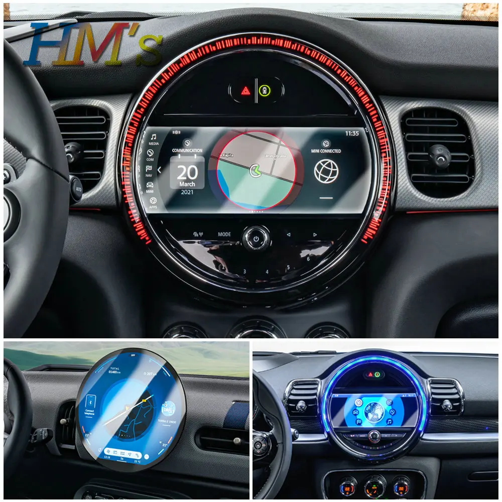 Car Compatible with MINI Cooper F65 F66 F67 Car GPS Navigation Tempered Glass Protective Film Accessorie