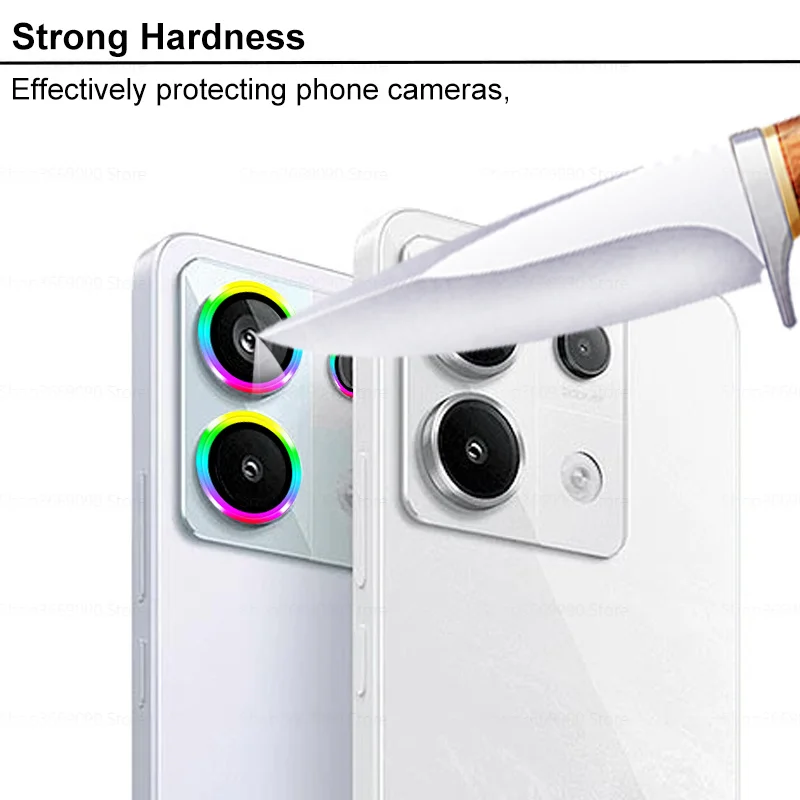 3D Camera Protector Glass For Xiaomi Redmi Note 13 Pro 13Pro Plus 4G 5G HD Tempered Glass Lens Metal Rear Ring Redmy Note13 Pro