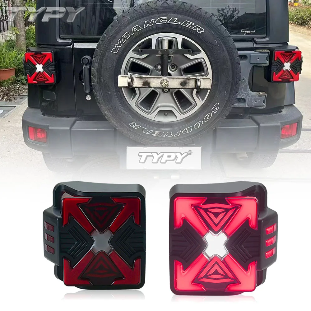 

TYPY Car Light for All LED module upgrade modified new start dynamic highlight tail light assembly for Jeep Wrangler 2007-2023