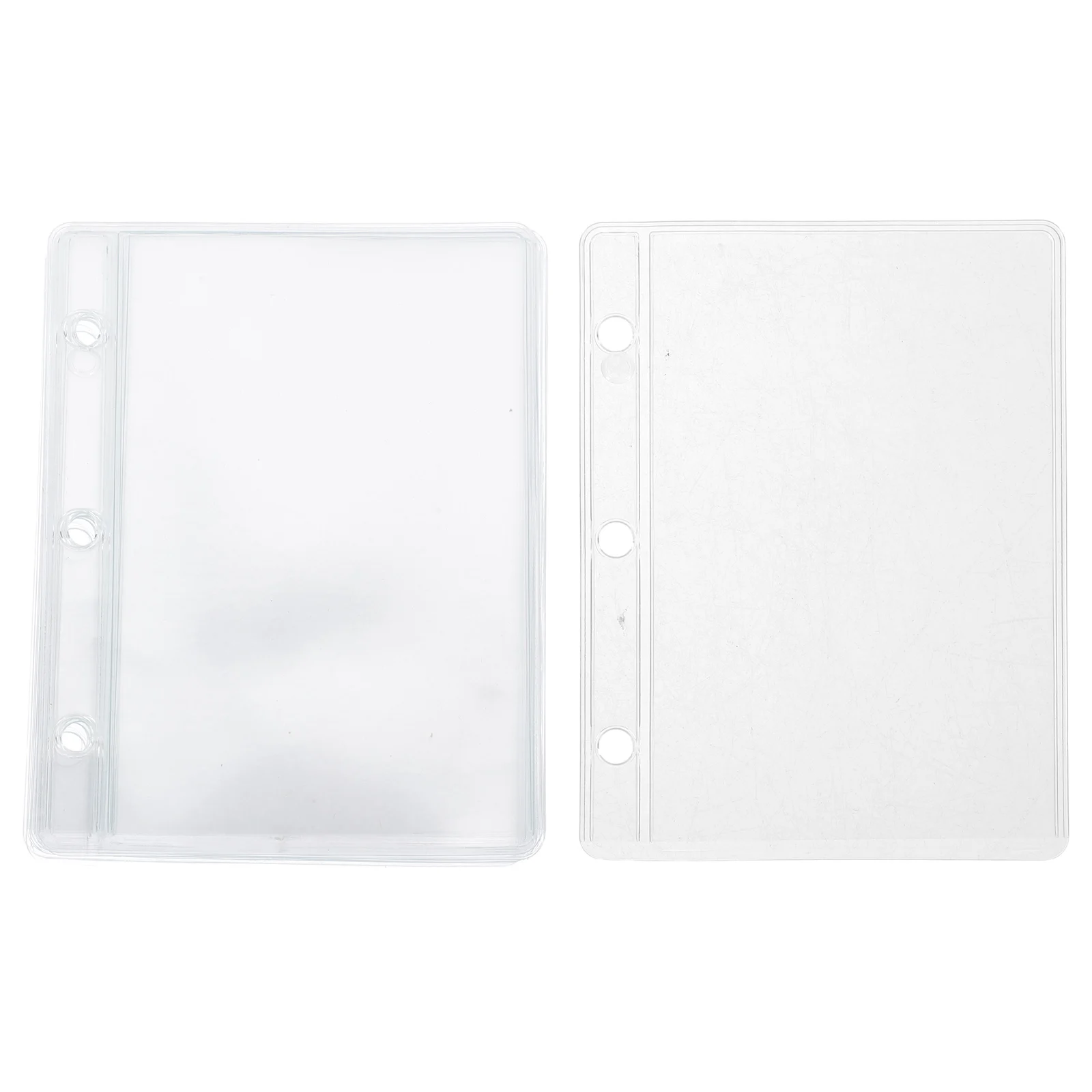 

10 Pcs Loose-leaf Substitute Paper PVC Binder Pockets Cash Envelopes Mini Notebook Inserts Storage Solution Office Travel