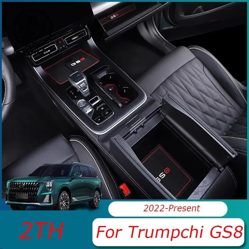 For Trumpchi GAC GS8 2nd Gen 2022 2023 2024 Car Interior Door Groove Mats Gate Slot Pad Non-slip Cup Mat Decoration Accessories