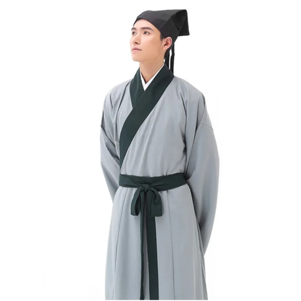 

Chinese Ancient Costume Male Song Dynasty Scholar Jiangnan Talent Wide Sleeve Hanfu Chinese Drama Film TV Performance Outfit
