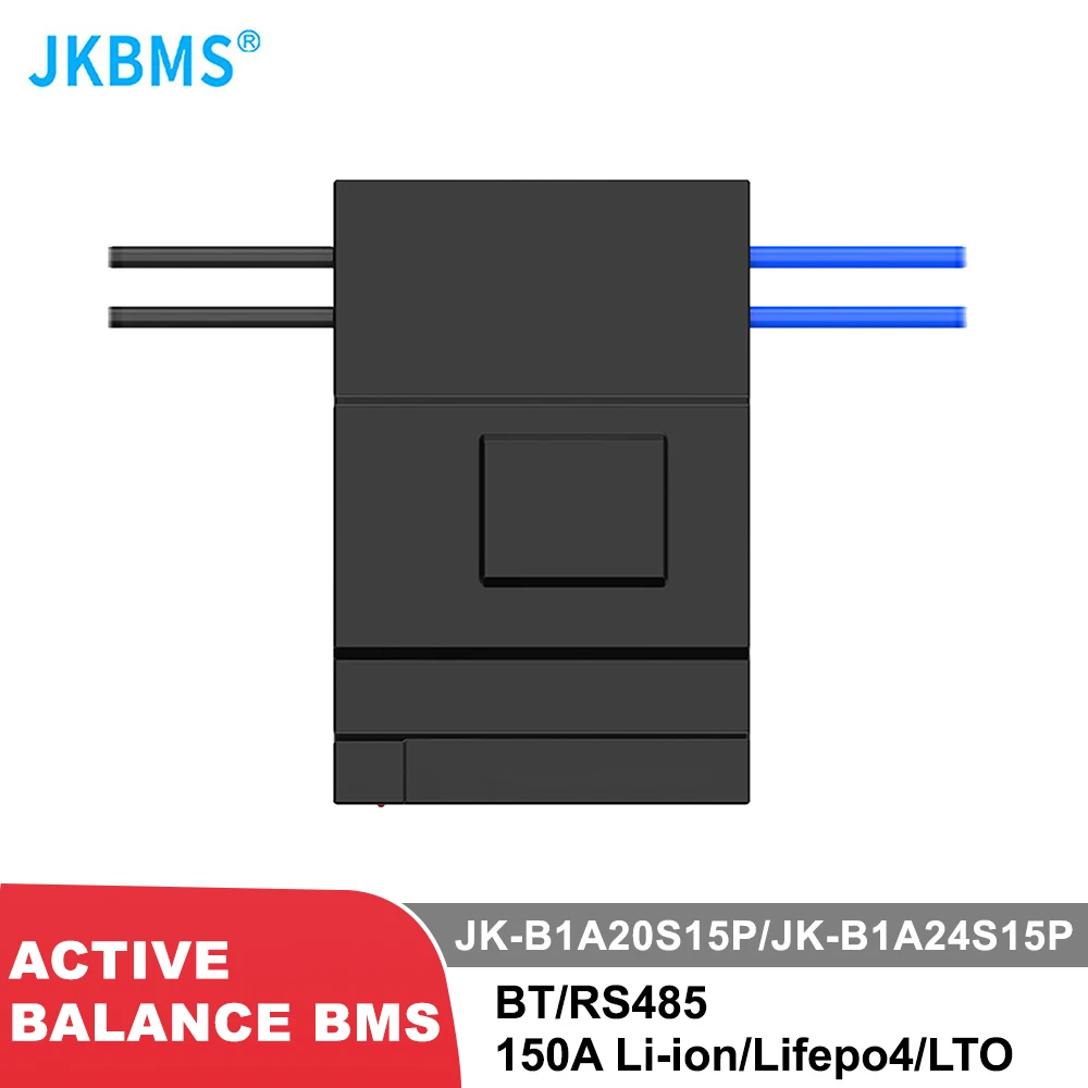 JKBMS B1A24S15P 150A 1A BALANCE Bluetooth SMART BMS 36 В 48 В 60 В литий-ионный аккумулятор LTO 18650 Lifepo4 аккумулятор для хранения ТОКА BMS