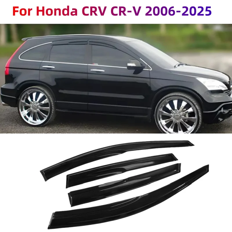 

For Honda CR-V CRV 2006-2011 / 2012-2016 /2017-2025 Window Visors Rain Sun Guard Vent Wind Deflector Weathershield Moulding Trim