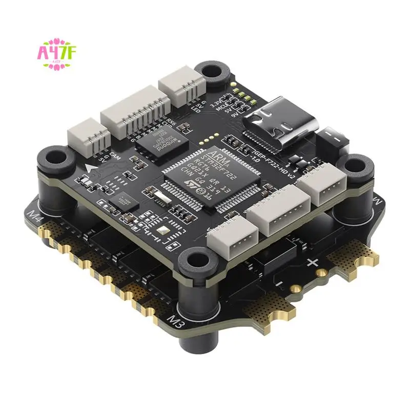 

A47F-For GEPRC TAKER F722 V2 FC&ESC FPV Stack BLS 65A 4In1 ESC 3-6S For FPV Freestyle Drone Model