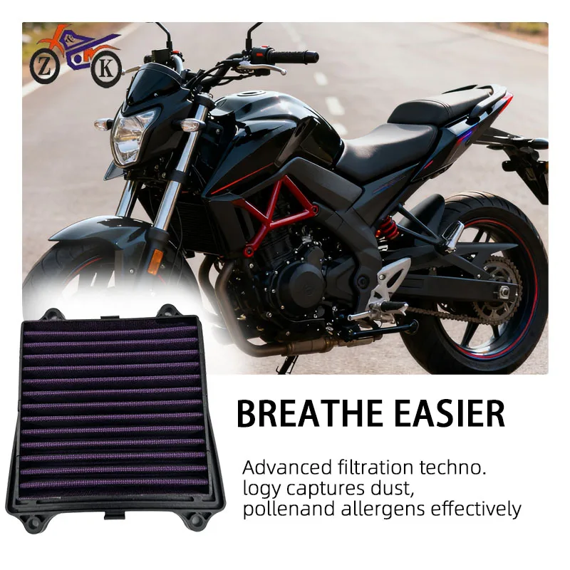 Motorcycle High-Flow Sports Air Filter DT581062 For Bajaj Dominar 400 250 Pulsar RS200 NS160 NS125 Air Intake Filter