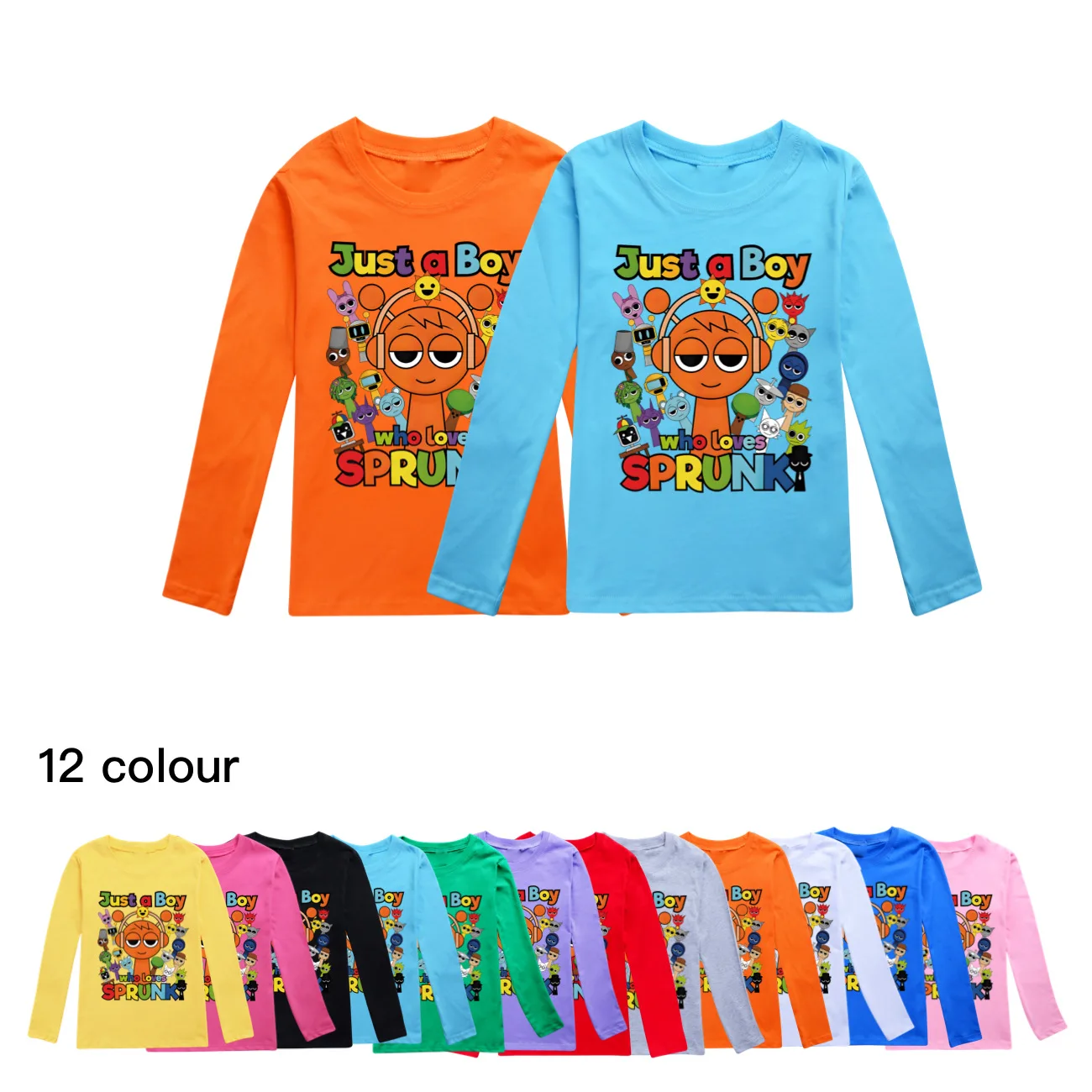 sprunki T Shirt Kids Game Incredibox Summer O-neck T-shirt Girls Short Sleeve Tops Boys Graphic Tees Children Clothing