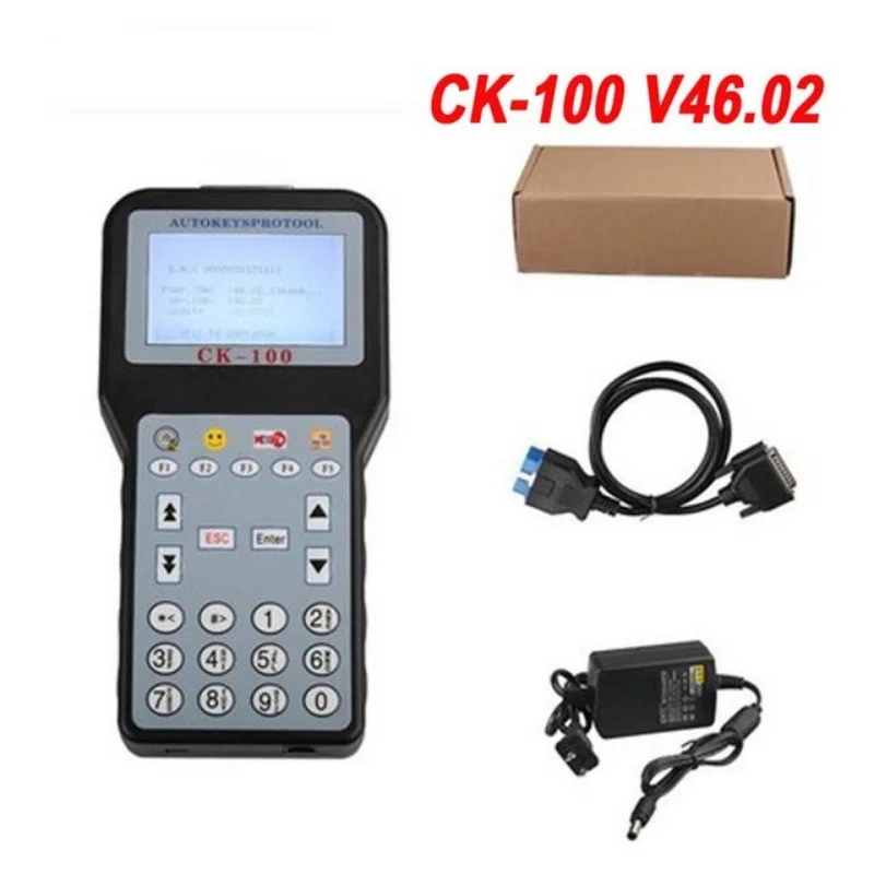 CK100 V46.02 Car Key Maker Auto Key Programmer CK-100 Car Key Maker V99.99 Latest Generation of SBB CK 100 OBD2 16Pin Main Cable