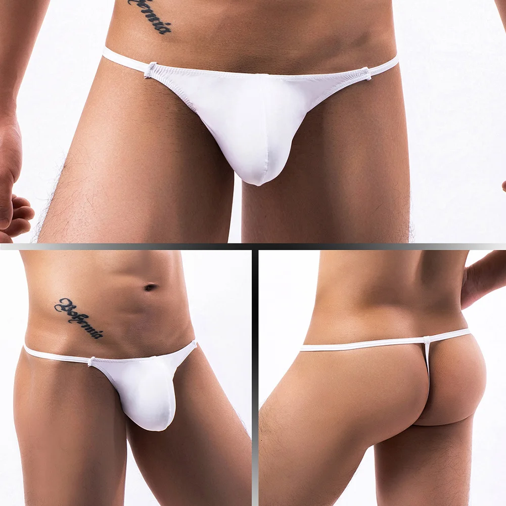 Sexy Mannen String Super Mini Ondergoed U Bolle Grote Tas Mannen \ 'S Single G-String T-Back Laagbouw Badmode Erotische Bikini Onderbroek