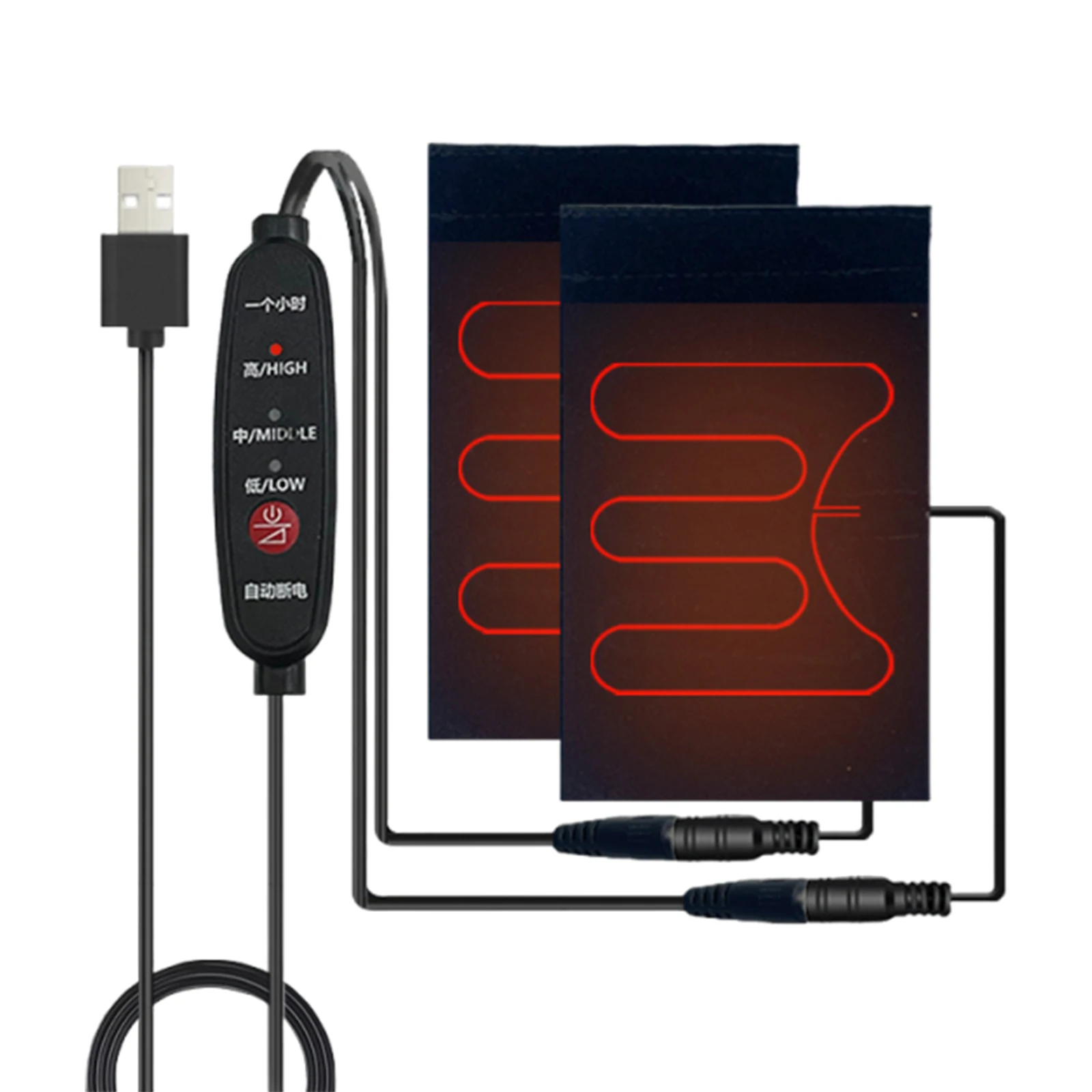 5V Handlebar Heater Anti-Slip Electric Motorized Heated Grip USB Auto-Off Grip Thermal Sleeve for Winter Cycling Protection Gear view 4