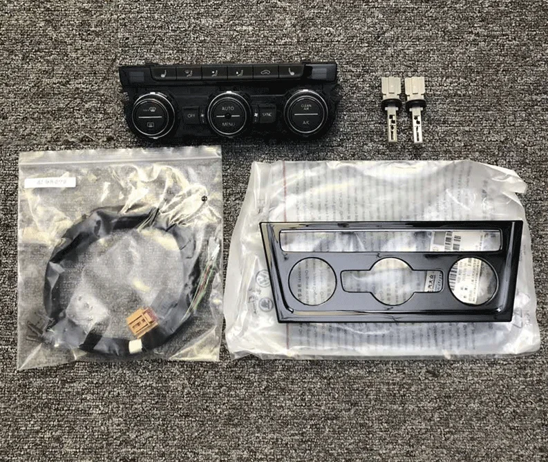 Manual Upgrade Automatic Climatronic Air Condition Control Switch Panel for MQB Touran Tiguan Lamando Sportsvan Golf 7 B8