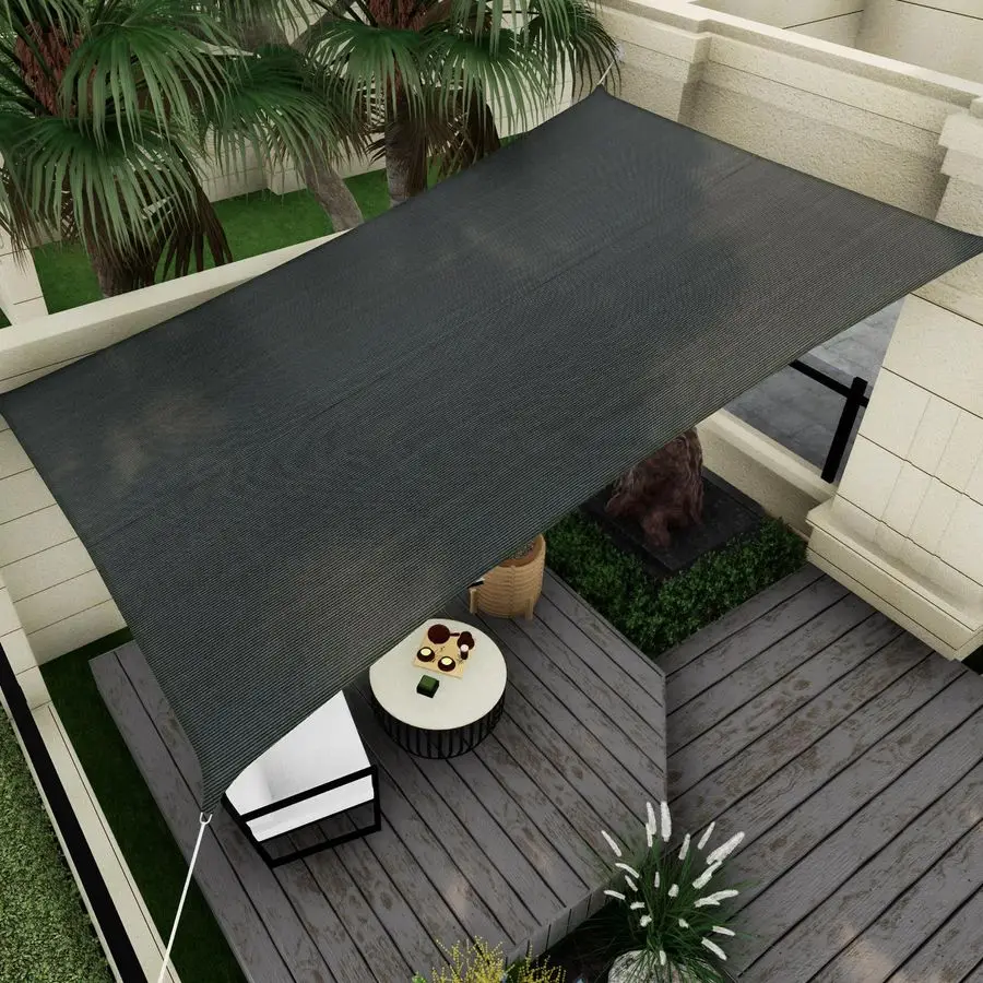 

Тент-парус прямоугольный 16x20 футов, 95% защита от УФ-излучения, для улицы, двора, патио, газона, сада, песочницы, навеса для автомобиля, темно-серый