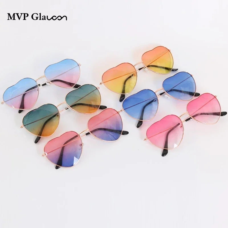 New Women's Love Ocean Piece Sunglasses Metal Heart Fashion Metal Sunglasses Glasses Sunglasses Women