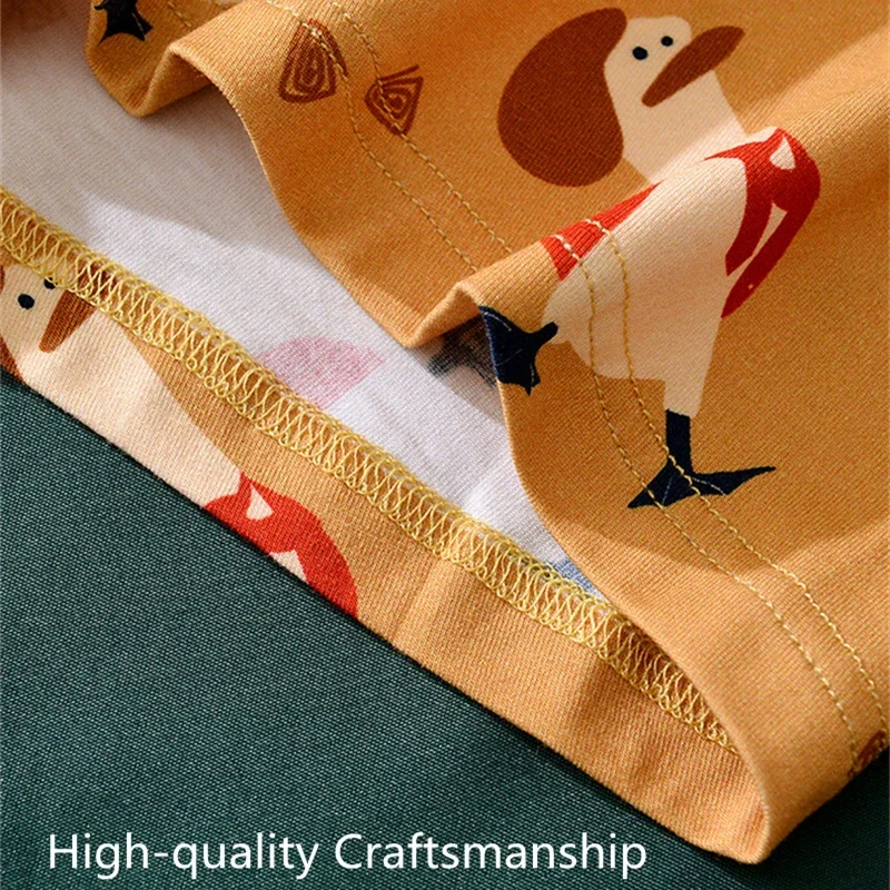 Couples Panties Cute Cartoon Men Underwears Women Underpants Sexy Lovers Panty Middle Waist Soft Modal Boxers Plus Size Briefs