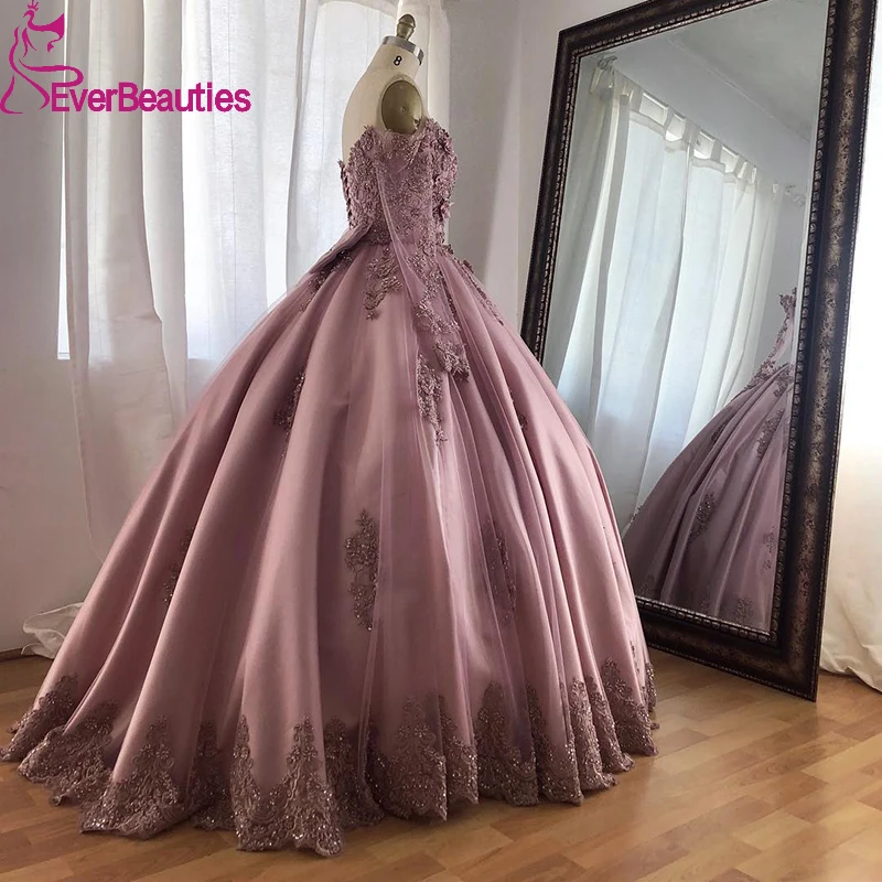 

Long Sleeves Quinceanera Dresses Vestido De 15 Años 2022 Ball Gown Off Shoulder Robes De Bal Vestidos De Fiesta Party Dress