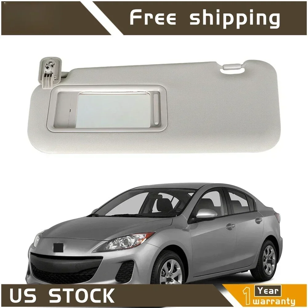 

For Mazda 3 2010 2011 2012 2013 Hatchback Gray Sun Visor Left Driver Side