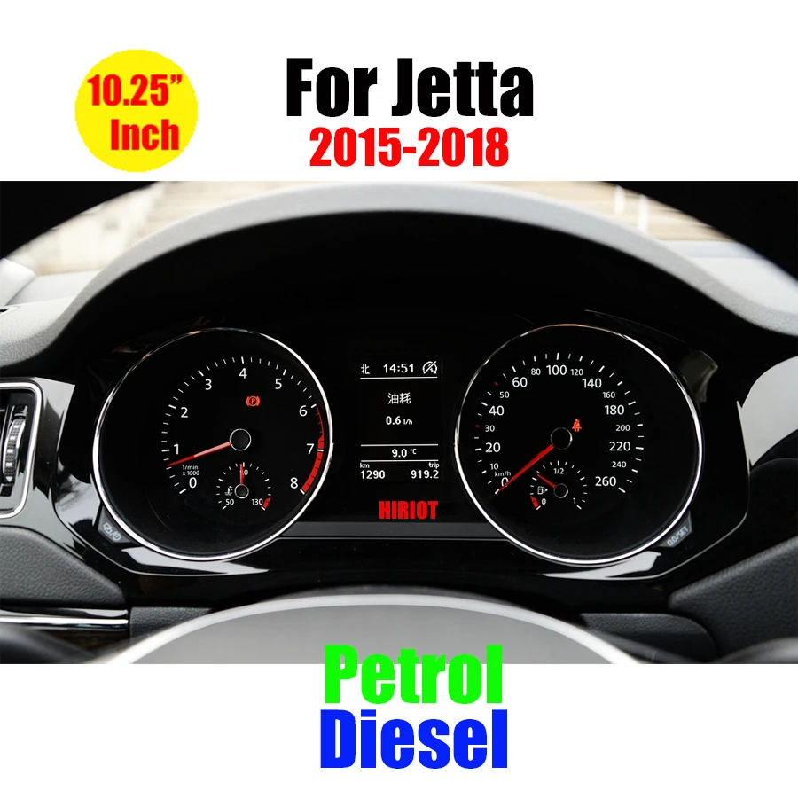 12.3 ''Digitale Virtuele Cockpit Instrumentenpaneel Voor VW Golf 6 7 Passat CC B7 B8 T6 Tiguan Scirocco Jetta Sharan LCD Snelheidsmeter