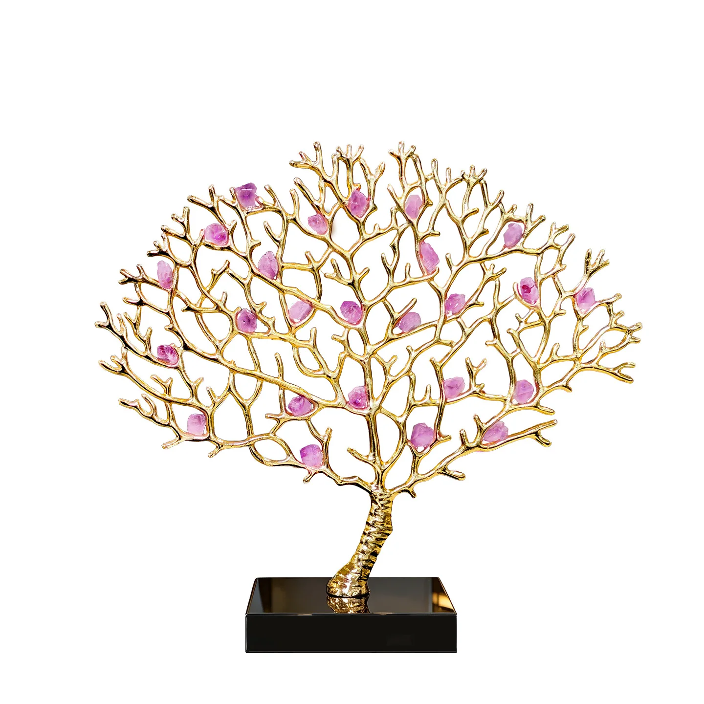 Happy coral tree, high-end sense, niche light luxury home furnishing, living room, porch cabinet, model room, hotel restaurant d