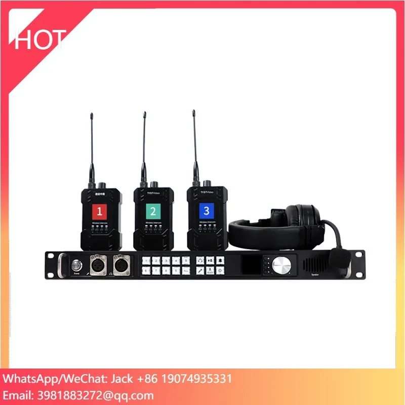 

8-channel Intercom Radio Communication Wireless Call System With Tally Light