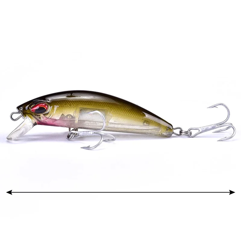 

1Pcs 3D Eyes Minnow Fishing Lures 7cm 11.5g Jig With BKK Hooks Sinking Wobblers Bait Artificial Crankbait Night Fishing Pesca