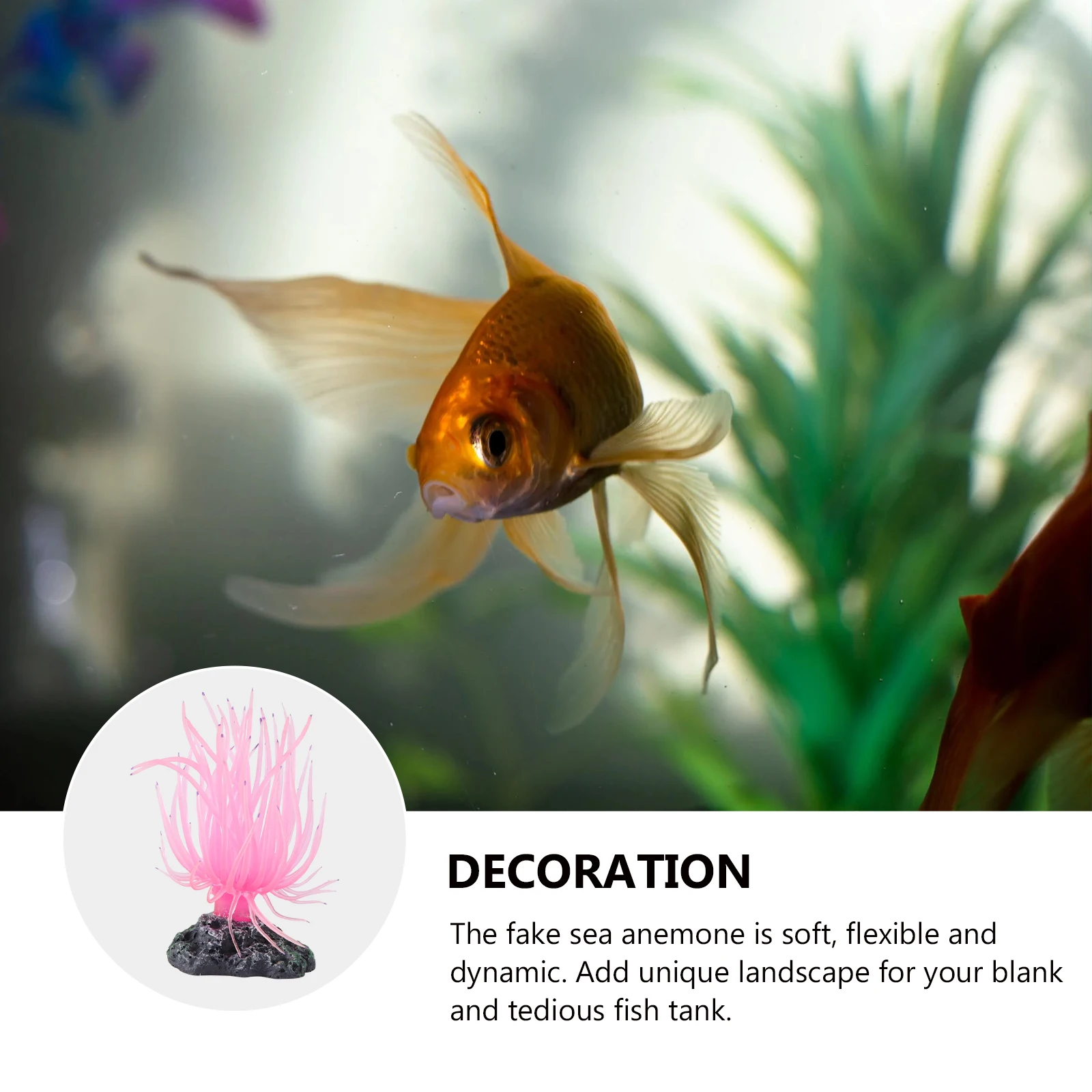 

Decor Fish Tank Coral Artificial Sea Anemone Flexible Fish Tank Accessories Water Landscape Ornaments