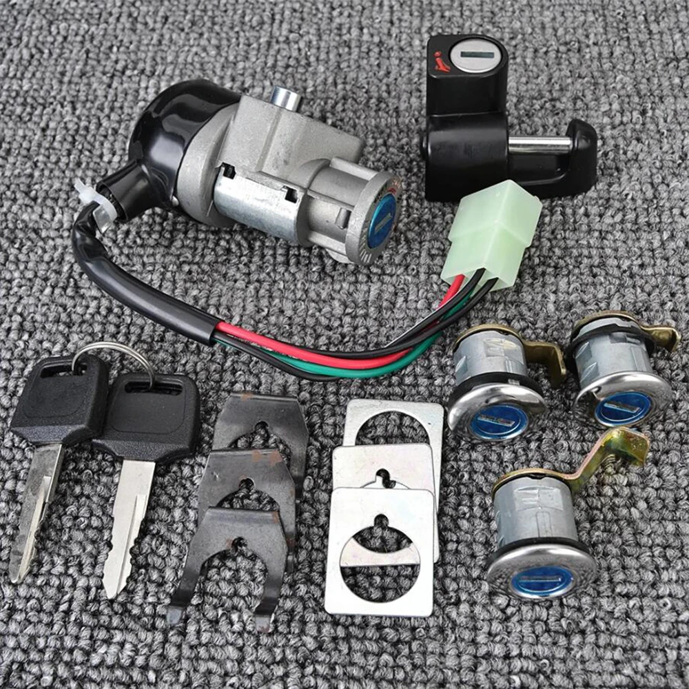 

35010-KS4-711 Мотоциклетный масляный топливный бак, крышка бензобака, комплект ключей, замок зажигания для Honda CN250 Helix 1986-2007 2006 2005 2004 2003