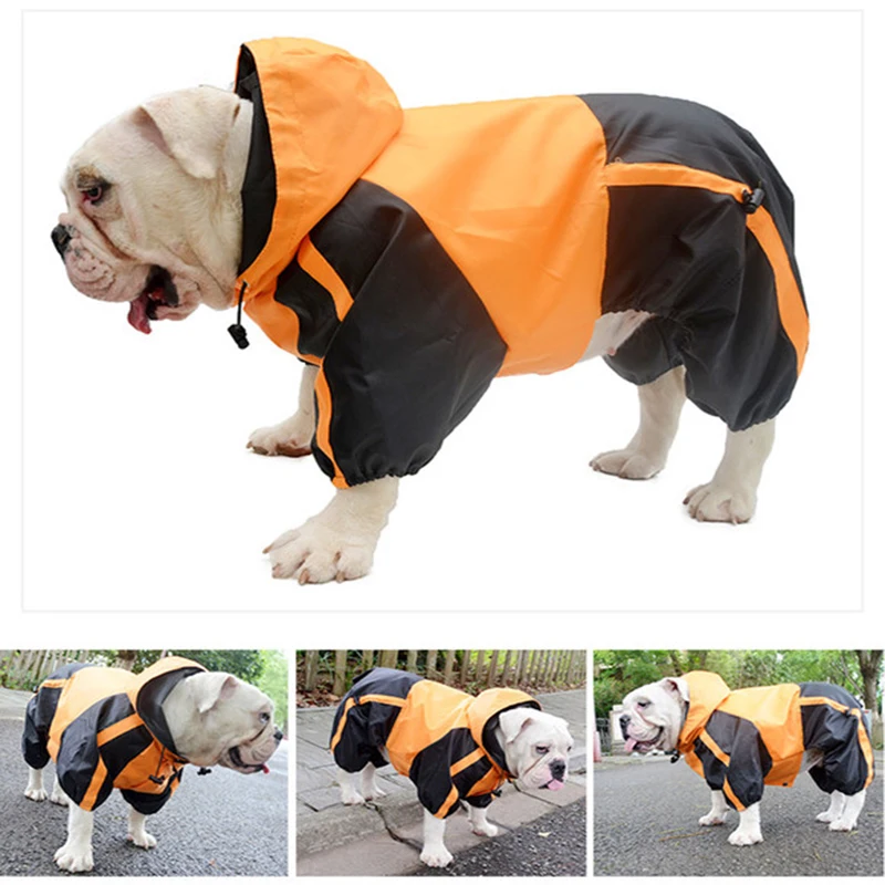 Corgi Dog Clothes Waterproof Jumpsuit Pembroke Welsh Bulldo Hooded Rain Dog Veneer Jacket Medium Large Pet Dog Raincoat Dropship