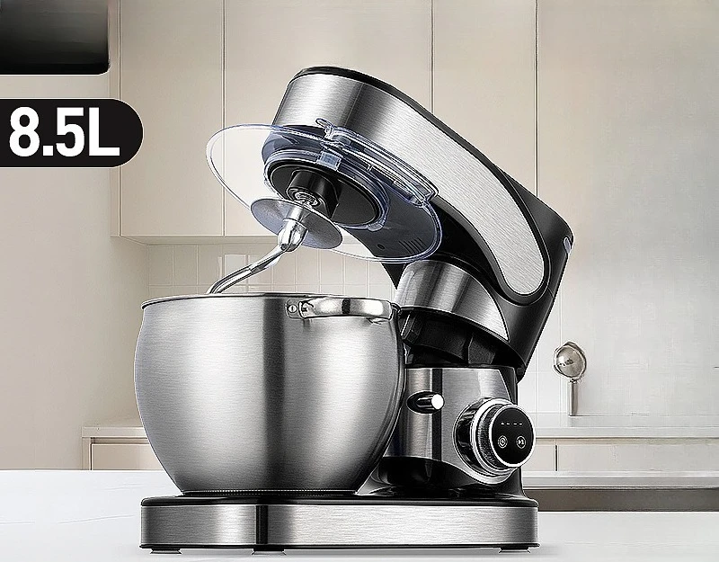 Large Capacity 8.5L Food Mixer Auto Dough Kneading & Cream Whipping Machine For Home Bakery Dual Use