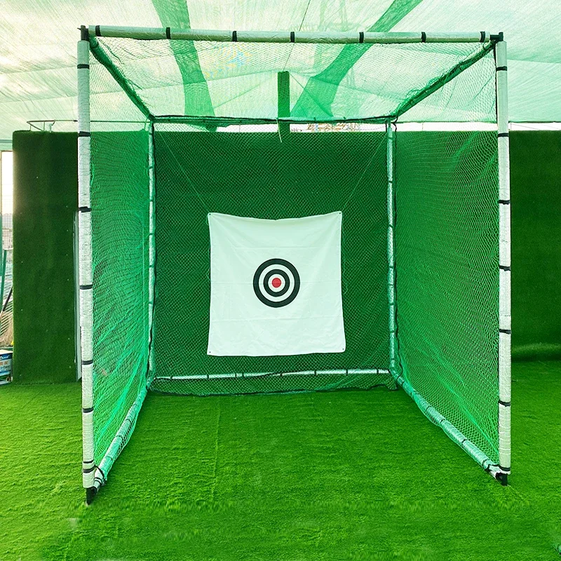 Heavy Duty Golf Hitting Net 3x3 Driving Practice Golf Cage Simulator Golf Training Net
